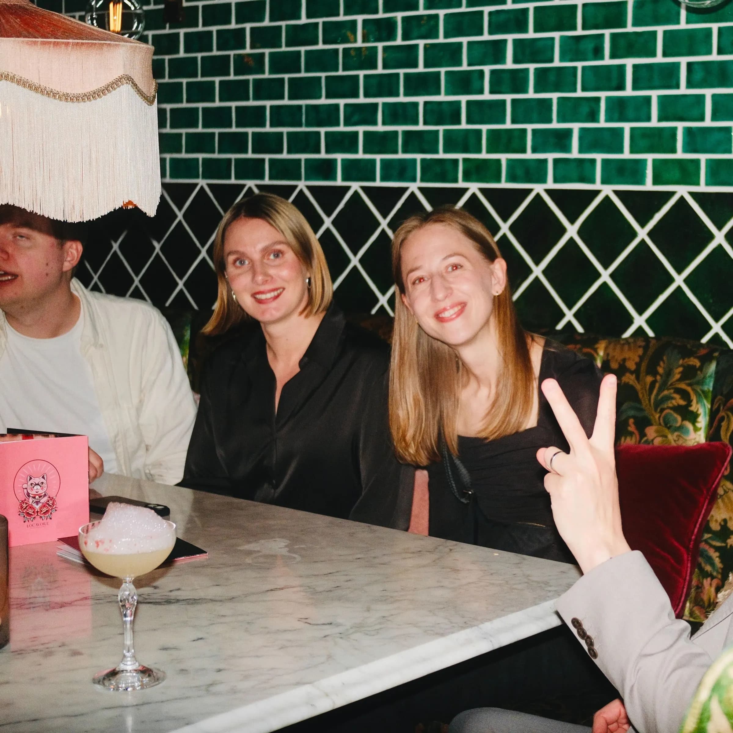 Colleagues at a restaurant